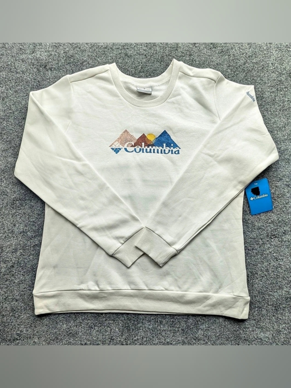 Columbia Sunridge Crew Sweatshirt Women's XL White